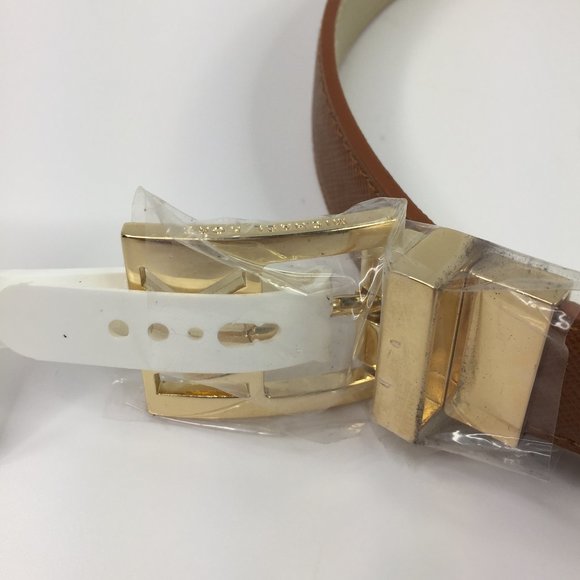 Michael Kors MK Women Reversible Belt Brass Buckle